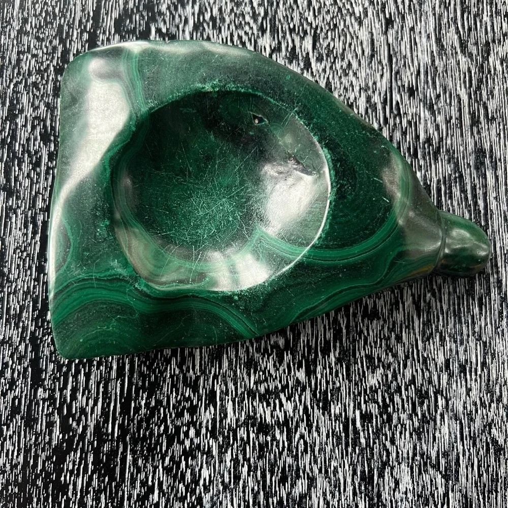 Vintage‎ Malachite Ashtray / Catchall